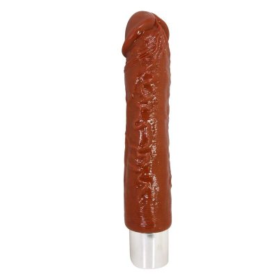 Pretty love - vibrador realista profissional 23,5 cm ø 4,8 cm marrom - image 4