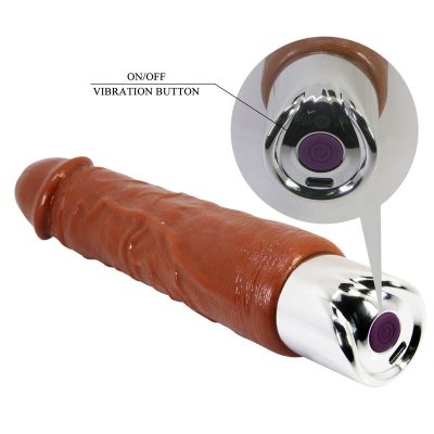 Alternative view of PRETTY LOVE - VIBRADOR REALISTA PROFISSIONAL 23,5 CM Ø 4,8 CM MARROM