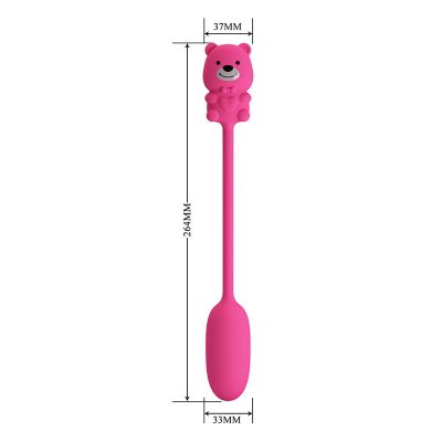 Pretty love - vibrador bullet recarregável olson com controle remoto com fio rosa - image 11