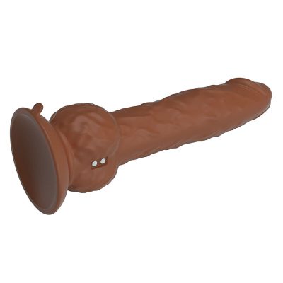 Pretty love - eren, dildo vibratório com empurração, 20,5 cm ø 4,5 cm, marrom - image 5