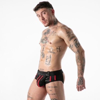 Alternative view of LOCKER GEAR - CUECA SUSTENIDO COM ACESSO MILITAR COMPLETO VERMELHA M