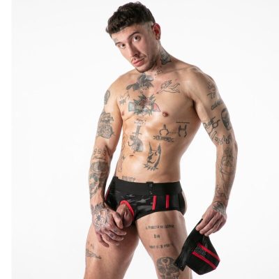 Locker gear - cueca sustenido com acesso militar completo vermelha l - image 3