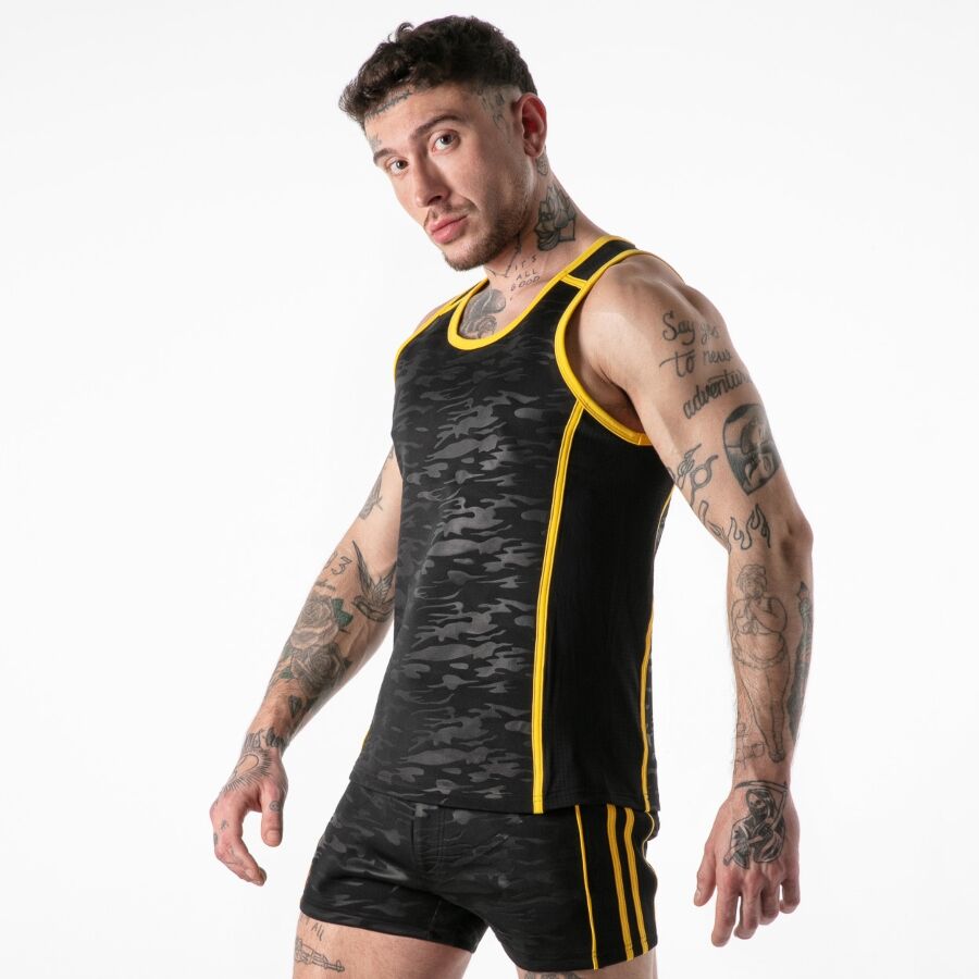 LOCKER GEAR - REGATA AMARELA COM ACESSO MILITAR COMPLETO M 1 Locker gear - regata amarela com acesso militar completo m