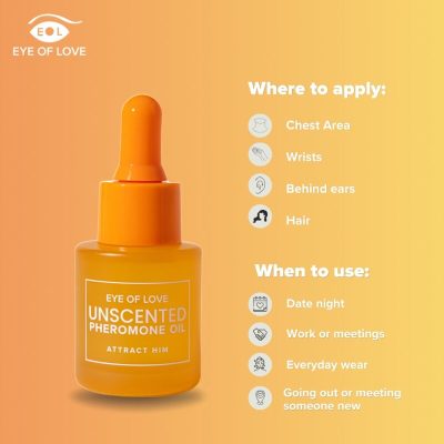 Eye of love - óleo perfumado com feromônios para mulheres, sem fragrância, 20 ml - image 4