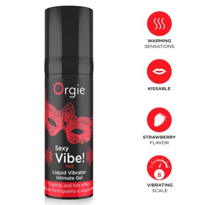 ORGIE - VIBRAÇÃO SEXY! VIBRADOR LÍQUIDO QUENTE E AQUECEDOR 15 ML