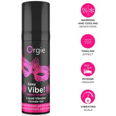 ORGIE - VIBRAÇÃO SEXY! ORGASMO INTENSO, MÚLTIPLAS SENSAÇÕES, GEL ÍNTIMO 15 ML
