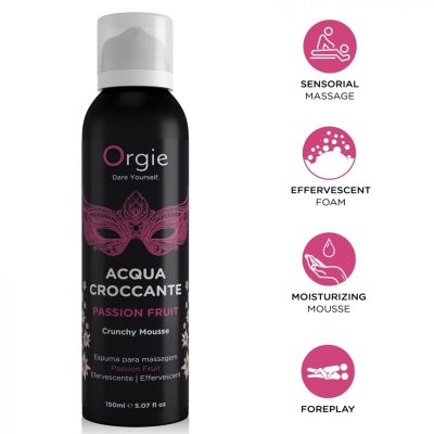 ORGIE - ACQUA CROCCANTE MOUSSE DE MASSAGEM CROCANTE DE MARACUJÁ 150 ML