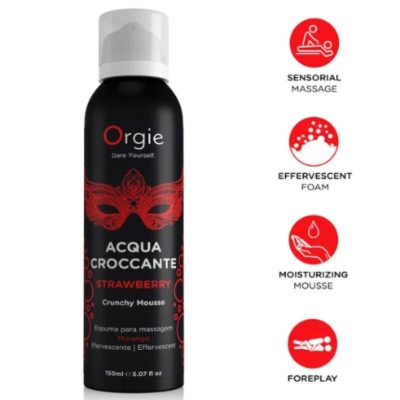 ORGIE - ACQUA CROCCANTE MOUSSE DE MASSAGEM CROCANTE DE MORANGO 150 ML