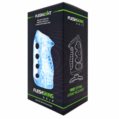 Fleshlight – fleshskins grip blue ice masturbador manual masculino azul - image 5
