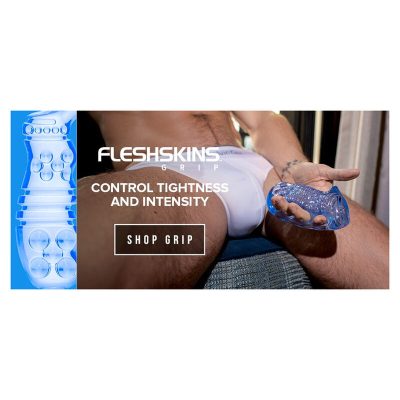 Fleshlight – fleshskins grip blue ice masturbador manual masculino azul - image 9