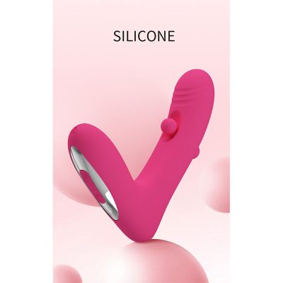 Pretty love - duden vibrador de silicone recarregável com 12 modos de vibração e 3 modos de balanço, rosa. - image 13