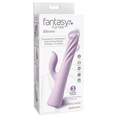 Fantasy for her - vibrador fantasy twist twistmotion com rotação e empurração roxo - image 5