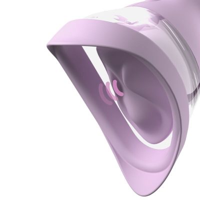 Fantasy for her - veloura touch pleasure pump bomba íntima com sucção e vibração roxa - image 3