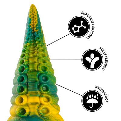 Epic - dildo com tentáculos verdes de cetus - tamanho grande - image 9