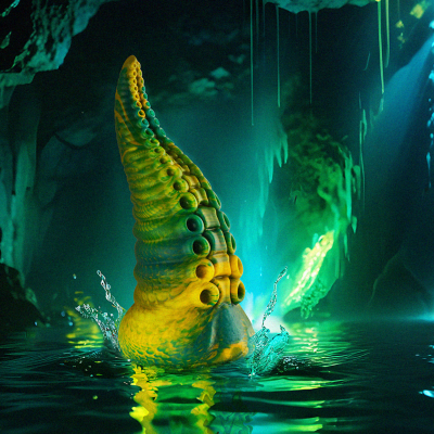 Epic - cetus dildo tentáculo verde tamanho pequeno - image 3