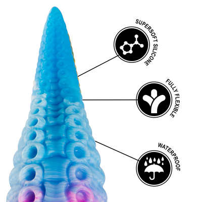 Epic - phorcys dildo com tentáculos azuis tamanho pequeno - image 8