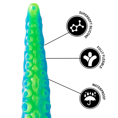 Epic - scylla dildo fluorescente com tentáculos finos tamanho grande - image 9