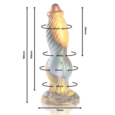 Epic - phoenix dildo o ressurgimento do prazer controle remoto recarregável - image 5
