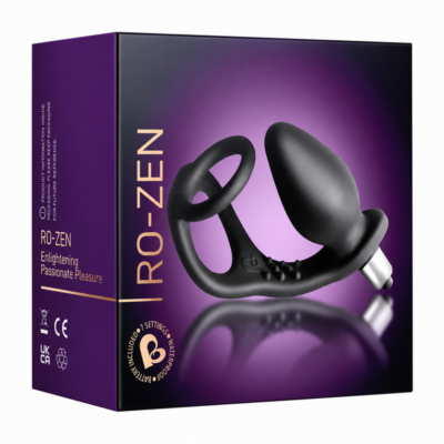 Rocks-off - vibrador de próstata ro-zen com anel duplo e 7 velocidades - preto ônix - image 8