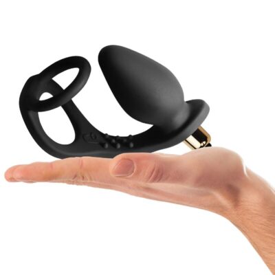 Rocks-off - vibrador de próstata ro-zen com anel duplo e 7 velocidades - preto ônix - image 7