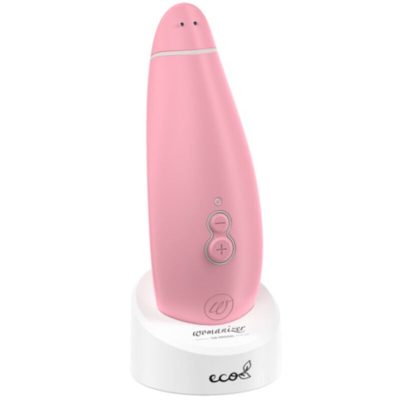 Womanizer - estimulador clitoriano premium eco de sucção com 12 níveis de intensidade rosa - image 9