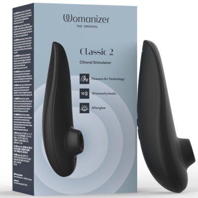 WOMANIZER - CLASSIC 2 ESTIMULADOR CLITORIANO POR SUCÇÃO, 10 NÍVEIS DE INTENSIDADE, PRETO