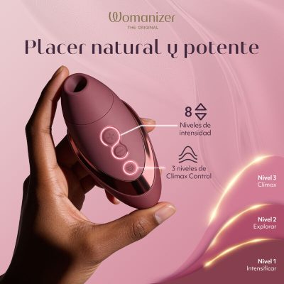 Womanizer - next suction clitorial stimulator 14 níveis de intensidade bordeaux - image 12