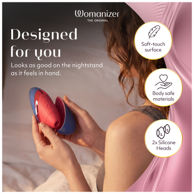 Womanizer - next liberty 3d pleasure air clitorial stimulator blue/red - image 6