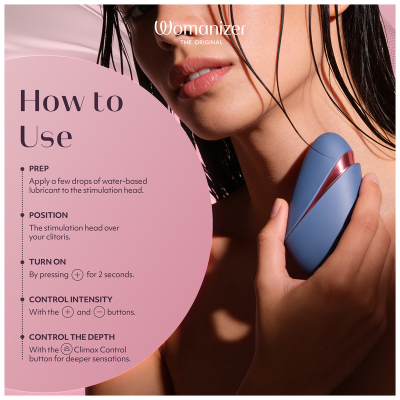 Womanizer - next liberty 3d pleasure air clitorial stimulator blue/red - image 9