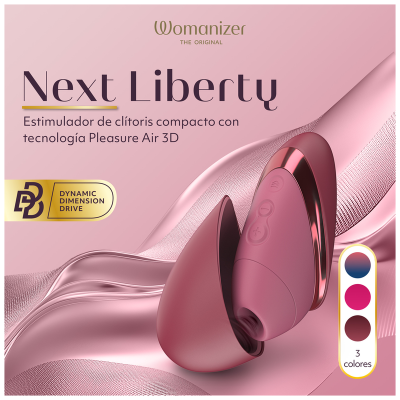 Womanizer - next liberty 3d pleasure air clitoral stimulator bordeaux - image 7