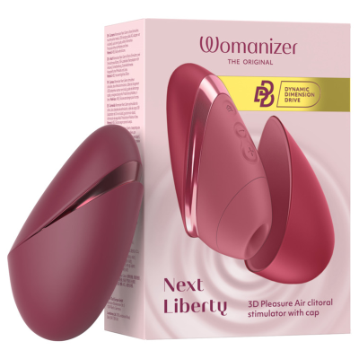 Alternative view of WOMANIZER - NEXT LIBERTY 3D PLEASURE AIR CLITORAL STIMULATOR BORDEAUX
