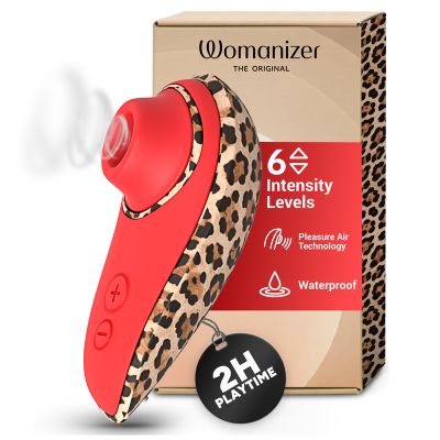 Womanizer - liberty 2 - estimulador clitoriano por sucção, 8 níveis de intensidade, estampa de leopardo - image 8