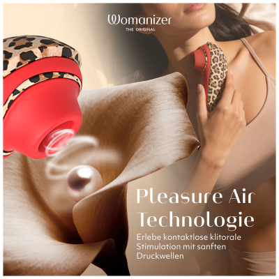 Womanizer - liberty 2 - estimulador clitoriano por sucção, 8 níveis de intensidade, estampa de leopardo - image 17