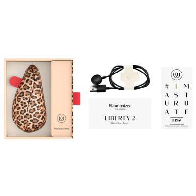 Womanizer - liberty 2 - estimulador clitoriano por sucção, 8 níveis de intensidade, estampa de leopardo - image 11