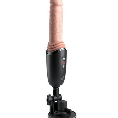 King cock plus - dildo de silicone profissional com acelerador, vibração e luz de aquecimento 12,7 cm - image 3