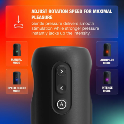 Arcwave - orbit masturbador masculino rotativo 360° com controlo por aplicação preto - image 5