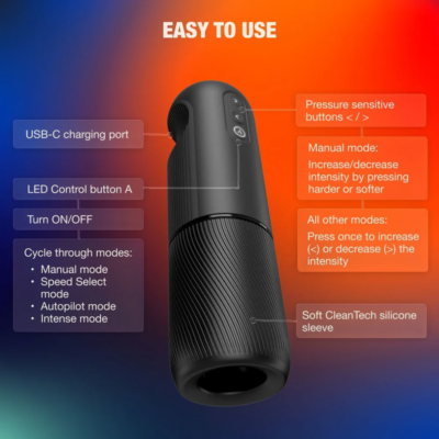 Arcwave - orbit masturbador masculino rotativo 360° com controlo por aplicação preto - image 13