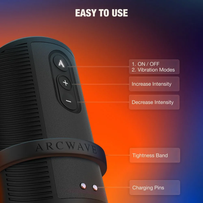 ARCWAVE - ZING STROKER MASCULINO VIBRATÓRIO COM MOTOR DUPLO PRETO 14 Arcwave - zing stroker masculino vibratório com motor duplo preto - image 6