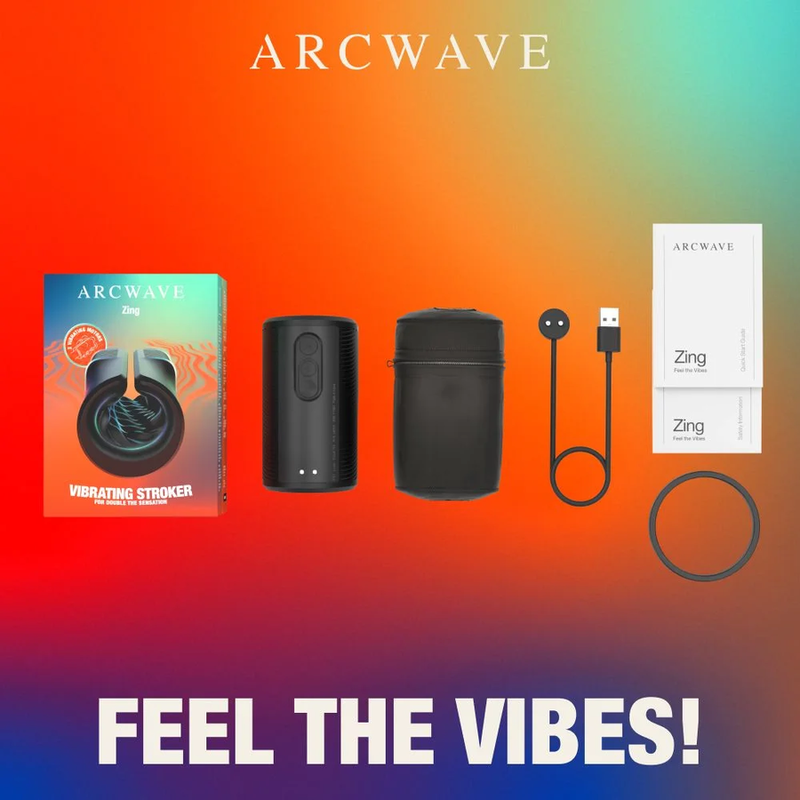 ARCWAVE - ZING STROKER MASCULINO VIBRATÓRIO COM MOTOR DUPLO PRETO 8 Arcwave - zing stroker masculino vibratório com motor duplo preto - image 8