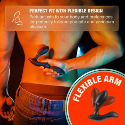 Arcwave - perk massageador de próstata vibratório com motor duplo e controlo remoto preto - image 8