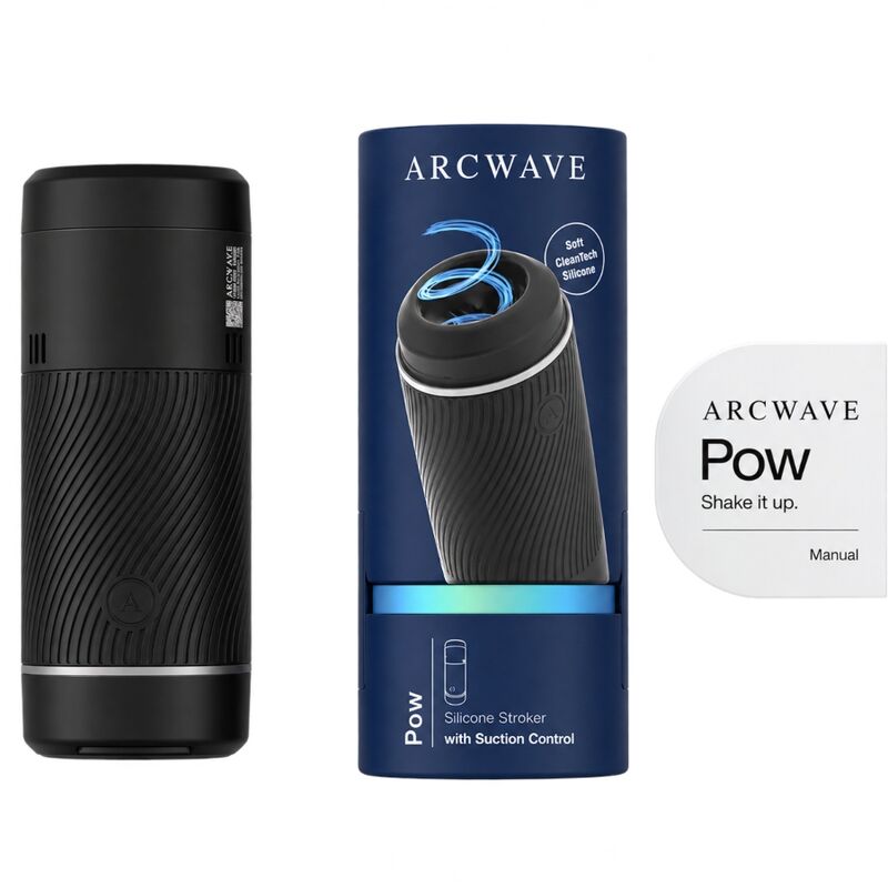 ARCWAVE - POW STROKER MANUAL COM CONTROLO DE SUCÇÃO PRETO 3 Arcwave - pow stroker manual com controlo de sucção preto - image 3
