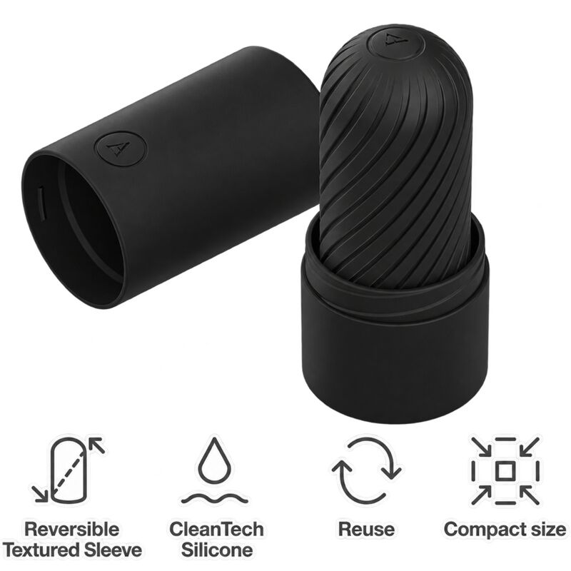 ARCWAVE - GHOST STROKER REVERSÍVEL EM SILICONE PRETO 4 Arcwave - ghost stroker reversível em silicone preto - image 4