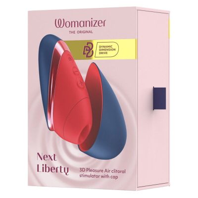 Alternative view of WOMANIZER - NEXT LIBERTY 3D PLEASURE AIR CLITORIAL STIMULATOR BLUE/RED