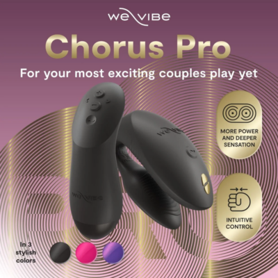 We-vibe - chorus pro premium vibrador para casais preto acetinado - image 5