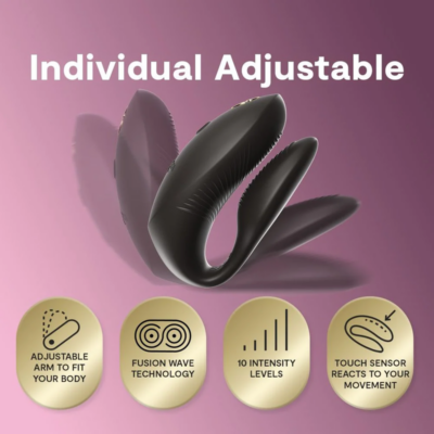 We-vibe - chorus pro premium vibrador para casais preto acetinado - image 6