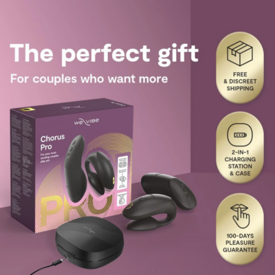 We-vibe - chorus pro premium vibrador para casais preto acetinado - image 8