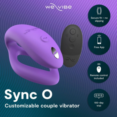 We-vibe - sync o vibrador de casal com estimulação envolvente, roxo claro - image 3