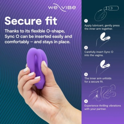 We-vibe - sync o vibrador de casal com estimulação envolvente, roxo claro - image 7