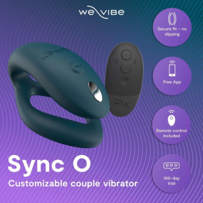 We-vibe - sync 2 vibrador ajustável para casais verde veludo - image 4