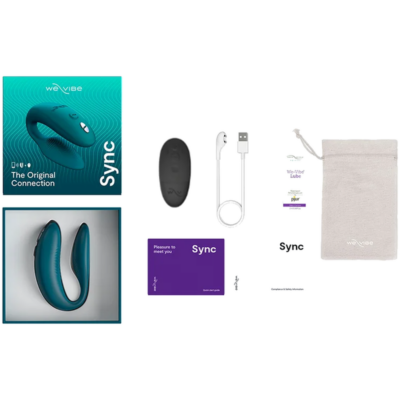 We-vibe - sync 2 vibrador ajustável para casais verde veludo - image 3